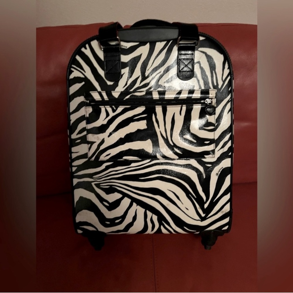 Brighton 22” Weekender Carry-On Zebra Print Luggage LIMITED EDITION